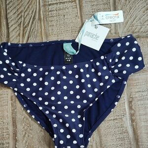 Panache Navy Polka Dot Bikini Bottom